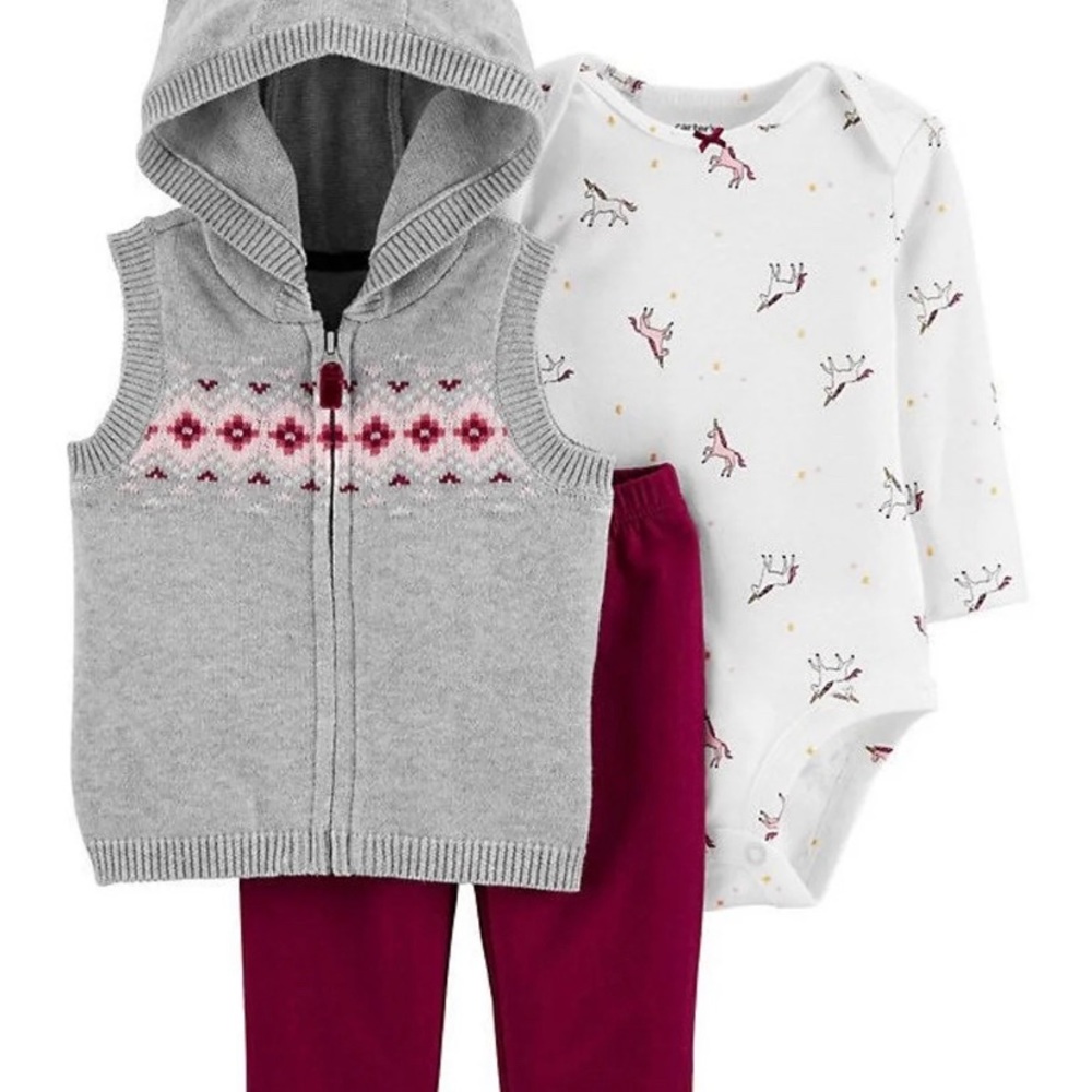 Baby Girl Carter's 3 Piece outfit